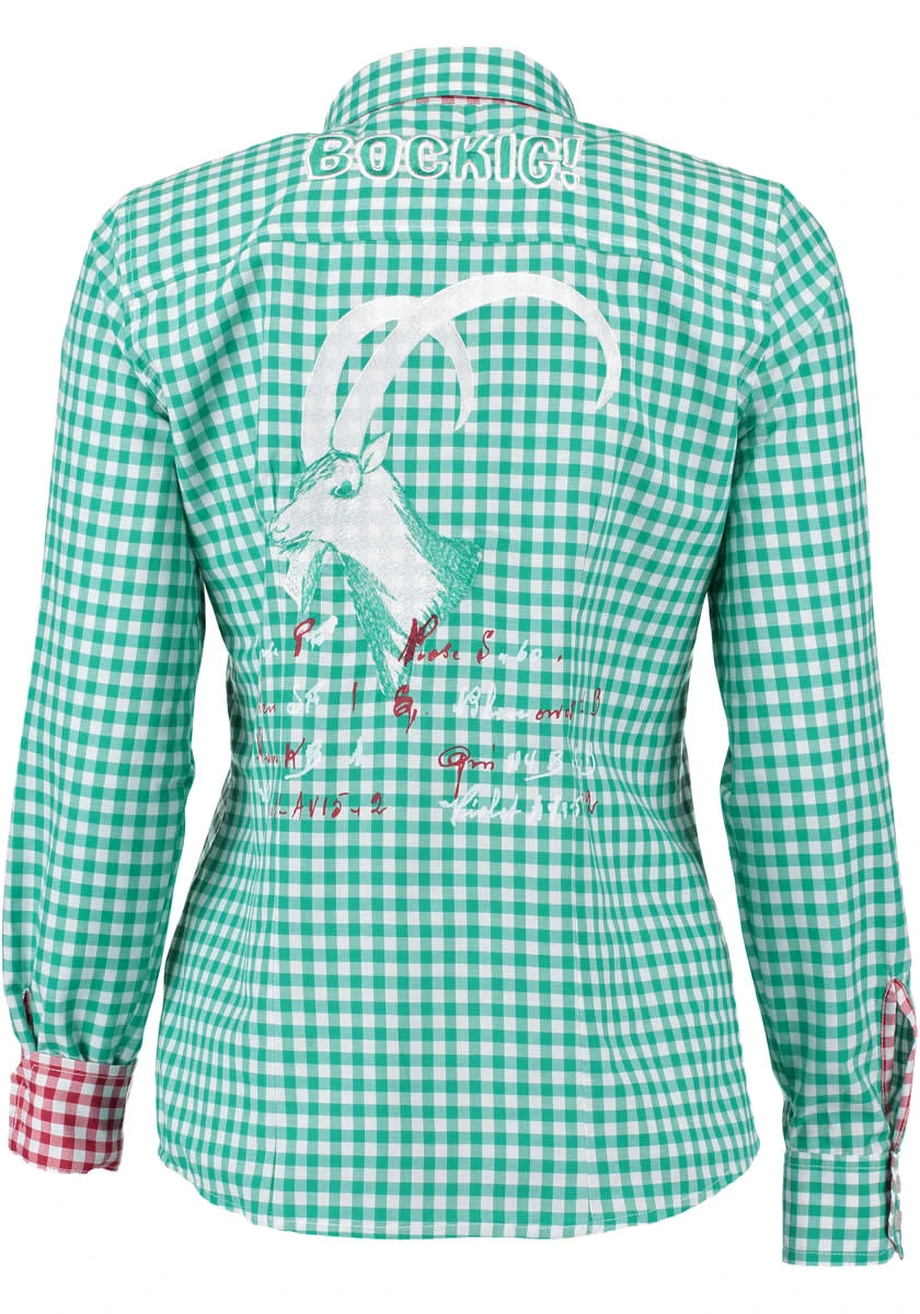 OS-Trachten Trachtenbluse Cridam In Trachtengrün 6 OS-Trachten Trachtenbluse Cridam In Trachtengrün – Bild 4