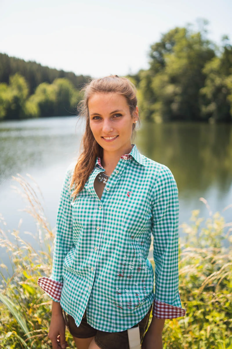 OS-Trachten Trachtenbluse Cridam In Trachtengrün 7 OS-Trachten Trachtenbluse Cridam In Trachtengrün – Bild 5