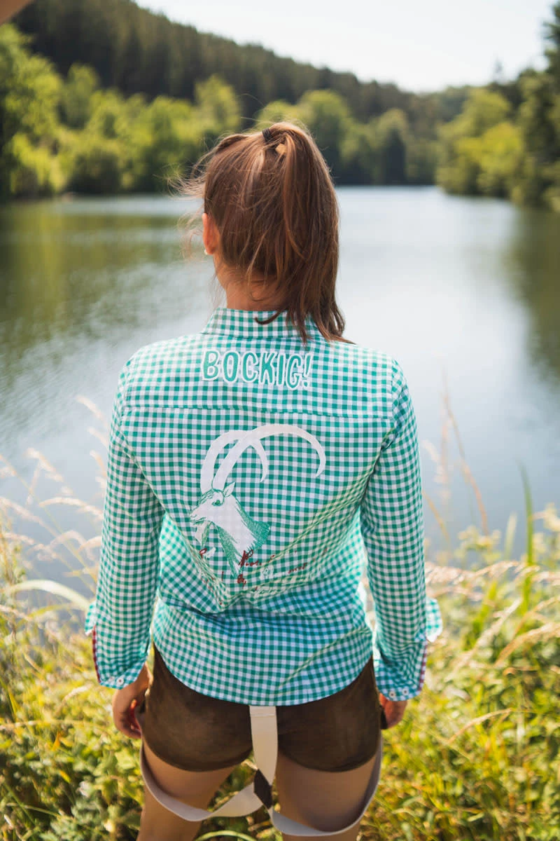 OS-Trachten Trachtenbluse Cridam In Trachtengrün 8 OS-Trachten Trachtenbluse Cridam In Trachtengrün – Bild 6