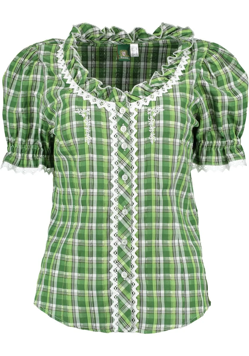 OS-Trachten Trachtenbluse Dapee In Khaki/schlamm 3 OS-Trachten Trachtenbluse Dapee In Khaki/schlamm