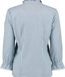 OS-Trachten Trachtenbluse Drenar In Kornblau -Stockerpoint Verkaufsgeschäft os trachten trachtenbluse drenar in kornblau 1