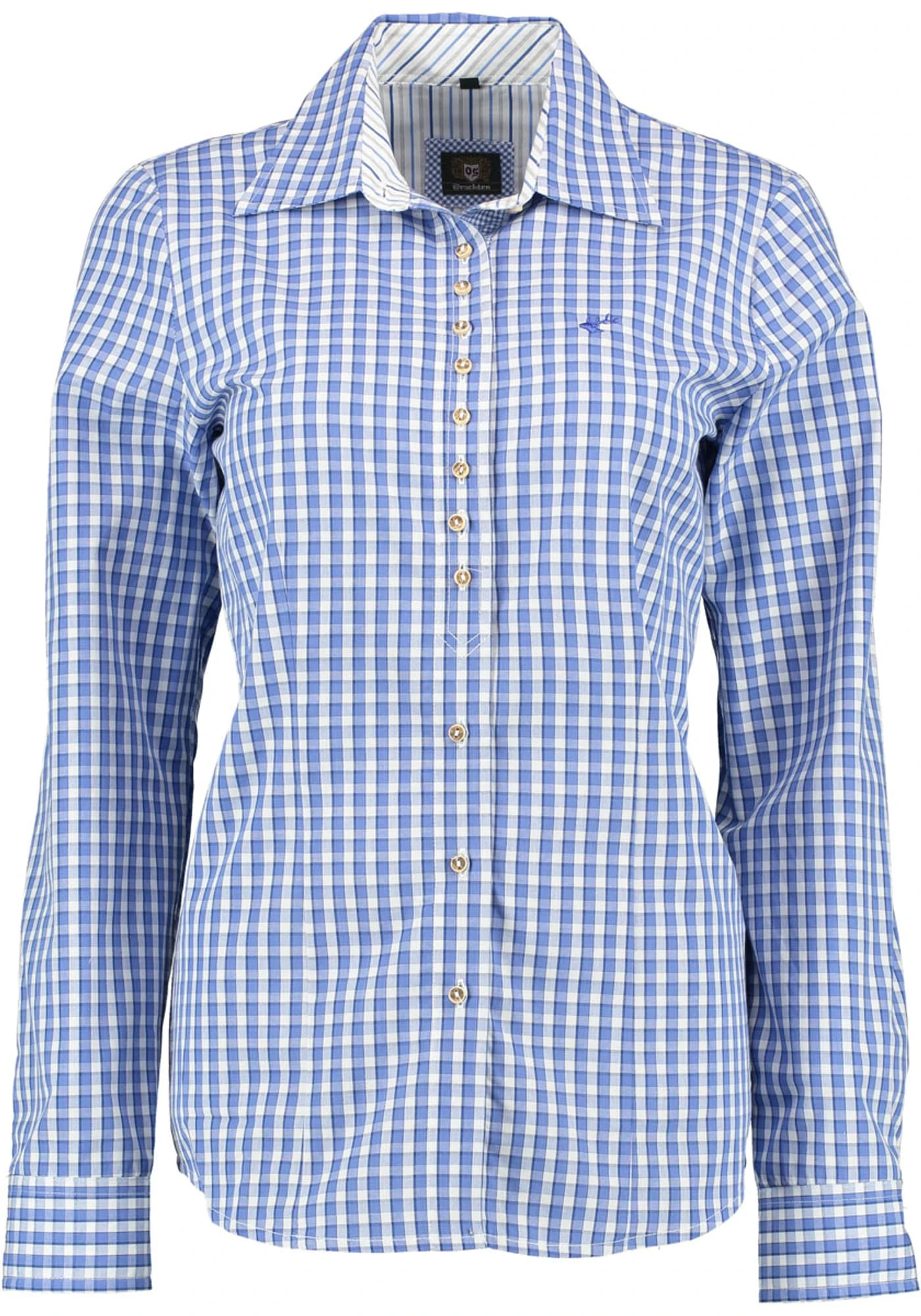 OS-Trachten Trachtenbluse Dylena In Kornblau 3 OS-Trachten Trachtenbluse Dylena In Kornblau