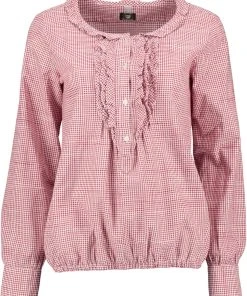 OS-Trachten Trachtenbluse Egege In Mittelrot