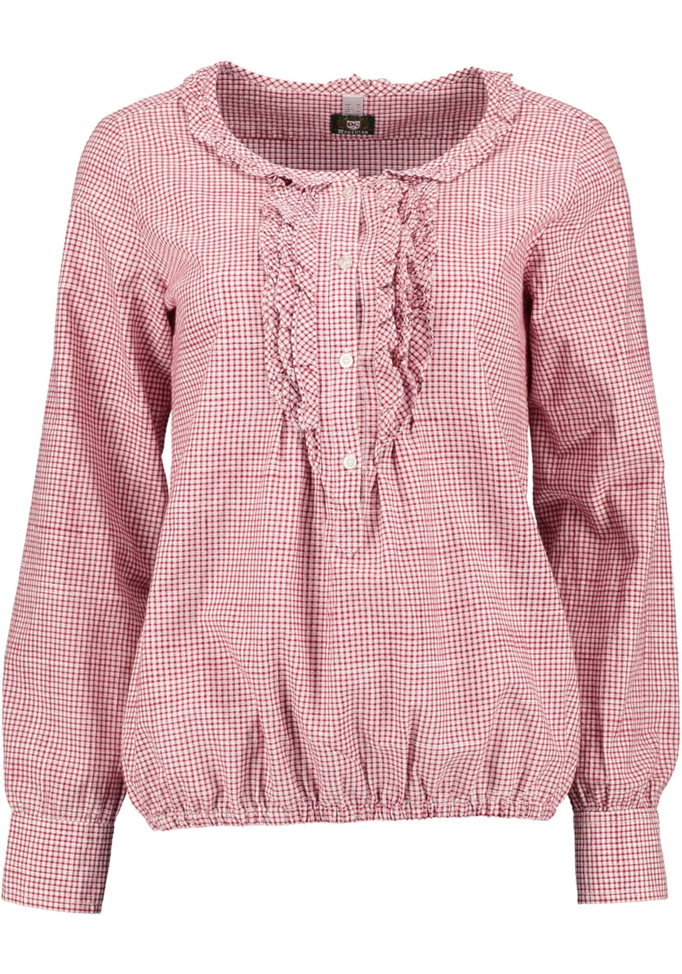 OS-Trachten Trachtenbluse Egege In Mittelrot 3 OS-Trachten Trachtenbluse Egege In Mittelrot