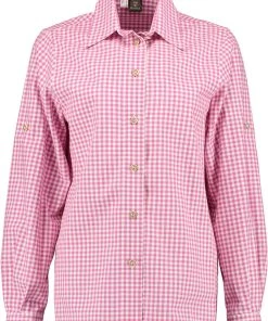 OS-Trachten Trachtenbluse Eretep In Brombeer