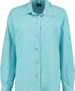 OS-Trachten Trachtenbluse Eretep In Türkis