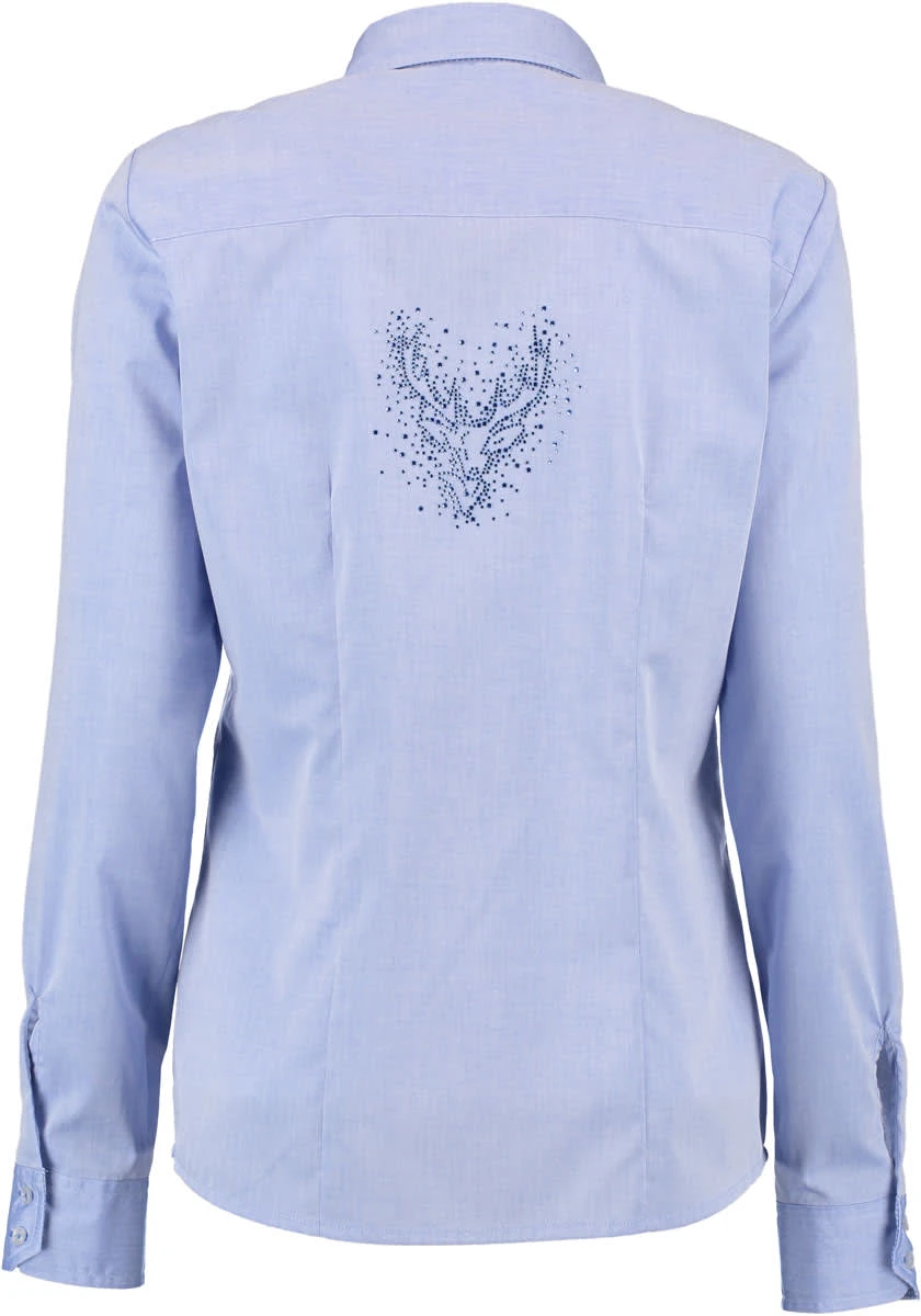 OS-Trachten Trachtenbluse Feqoy In Hellblau/bleu 4 OS-Trachten Trachtenbluse Feqoy In Hellblau/bleu – Bild 2