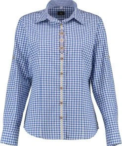 OS-Trachten Trachtenbluse Flosa In Mittelblau -Stockerpoint Verkaufsgeschäft os trachten trachtenbluse flosa in mittelblau 3