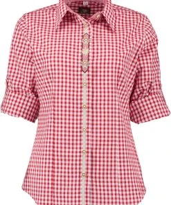 OS-Trachten Trachtenbluse Flosa In Mittelrot -Stockerpoint Verkaufsgeschäft os trachten trachtenbluse flosa in mittelrot 2