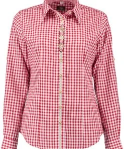 OS-Trachten Trachtenbluse Flosa In Mittelrot -Stockerpoint Verkaufsgeschäft os trachten trachtenbluse flosa in mittelrot 4