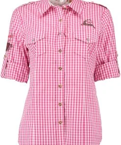 OS-Trachten Trachtenbluse Fronix In Dunkelrot -Stockerpoint Verkaufsgeschäft os trachten trachtenbluse fronix in dunkelrot 2