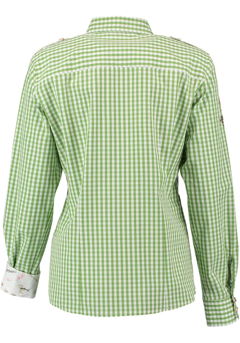 OS-Trachten Trachtenbluse Fronix In Giftgrün 8 OS-Trachten Trachtenbluse Fronix In Giftgrün – Bild 6