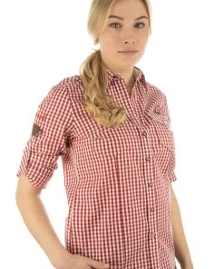 OS-Trachten Trachtenbluse Fronix In Mittelrot