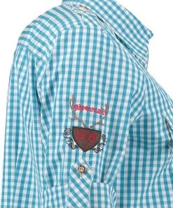 OS-Trachten Trachtenbluse Fronix In Türkis -Stockerpoint Verkaufsgeschäft os trachten trachtenbluse fronix in turkis 3