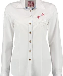 OS-Trachten Trachtenbluse Irami In Weiß