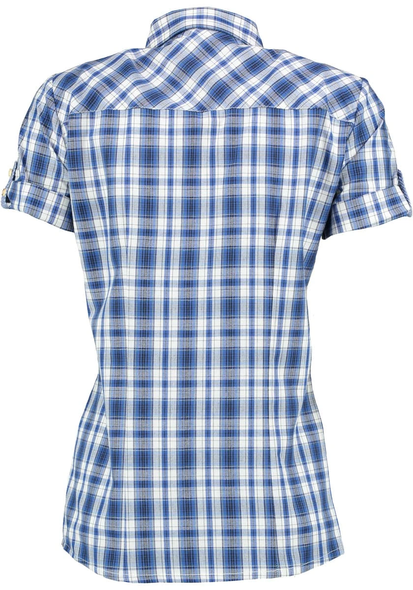 OS-Trachten Trachtenbluse Nootam In Dunkelblau 4 OS-Trachten Trachtenbluse Nootam In Dunkelblau – Bild 2