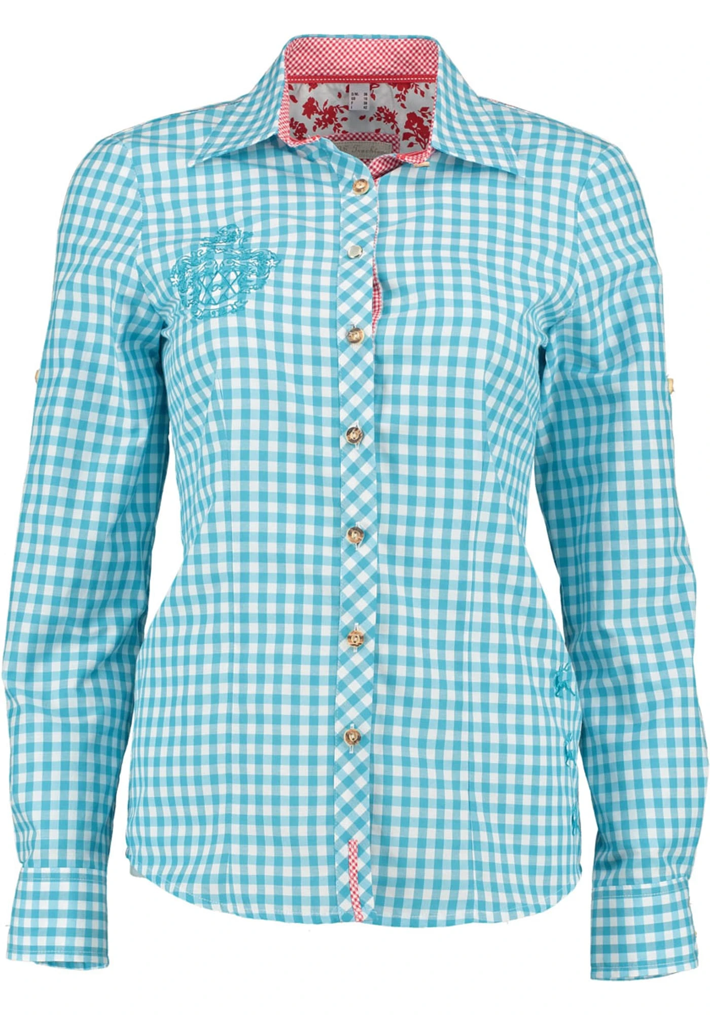 OS-Trachten Trachtenbluse Odibe In Türkis 3 OS-Trachten Trachtenbluse Odibe In Türkis