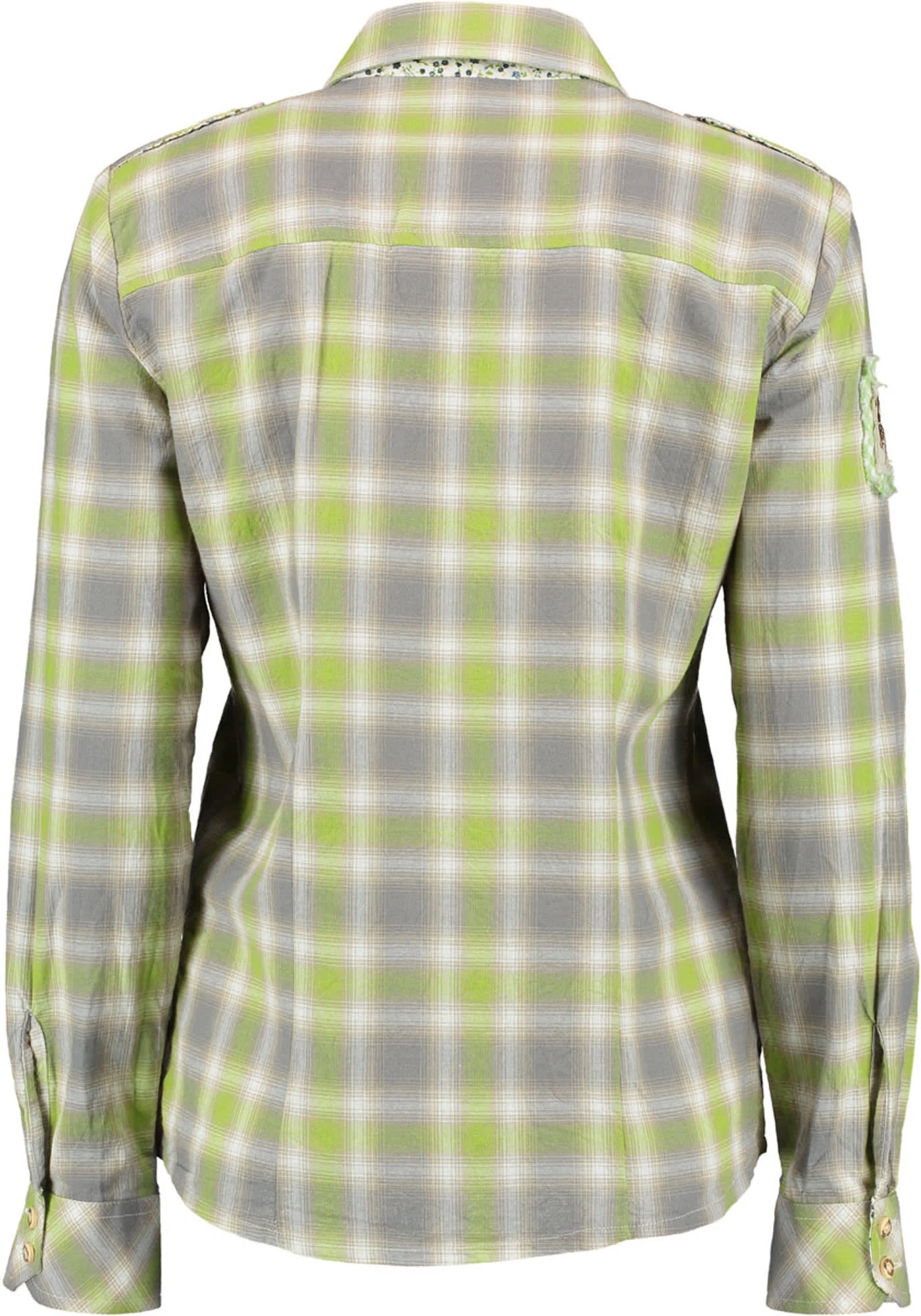 OS-Trachten Trachtenbluse Omupe In Giftgrün 4 OS-Trachten Trachtenbluse Omupe In Giftgrün – Bild 2