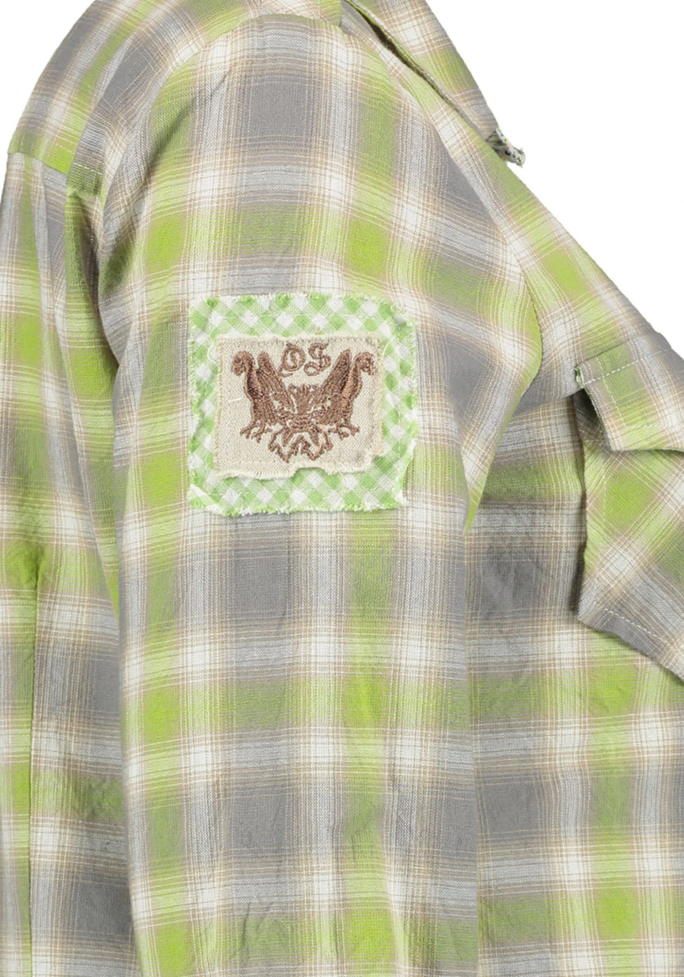 OS-Trachten Trachtenbluse Omupe In Giftgrün 5 OS-Trachten Trachtenbluse Omupe In Giftgrün – Bild 3