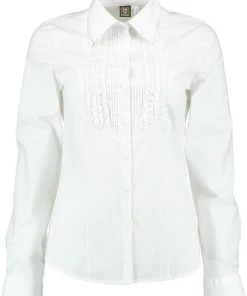OS-Trachten Trachtenbluse Pavufu In Weiß