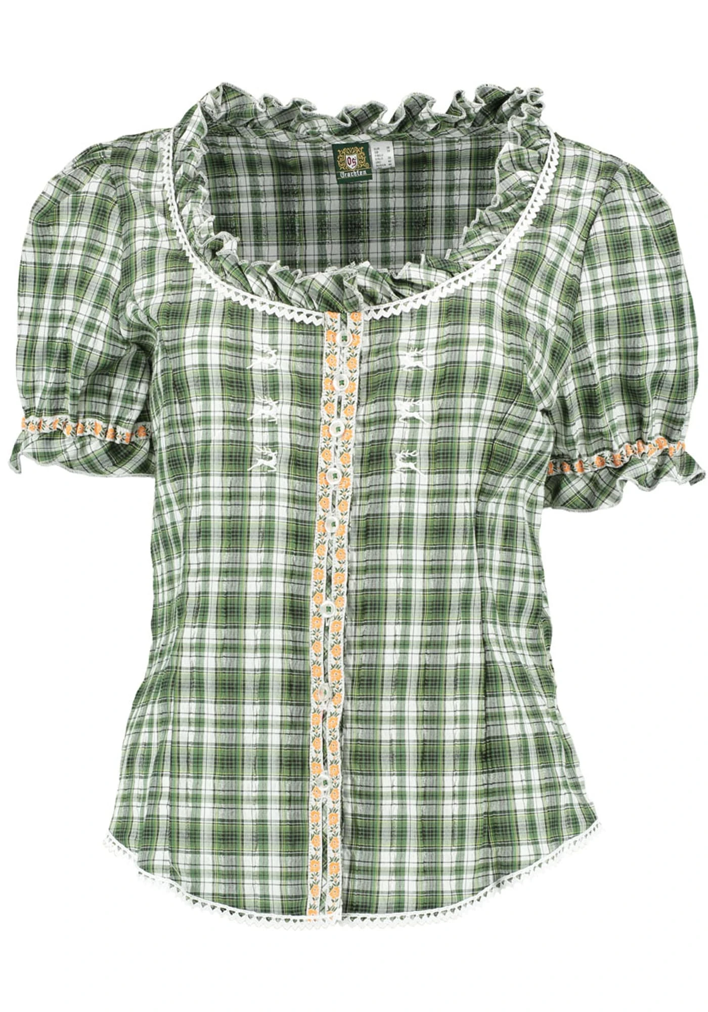 OS-Trachten Trachtenbluse Playap In Trachtengrün 3 OS-Trachten Trachtenbluse Playap In Trachtengrün