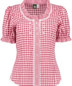 OS-Trachten Trachtenbluse Poror In Mittelrot -Stockerpoint Verkaufsgeschäft os trachten trachtenbluse poror in mittelrot 2