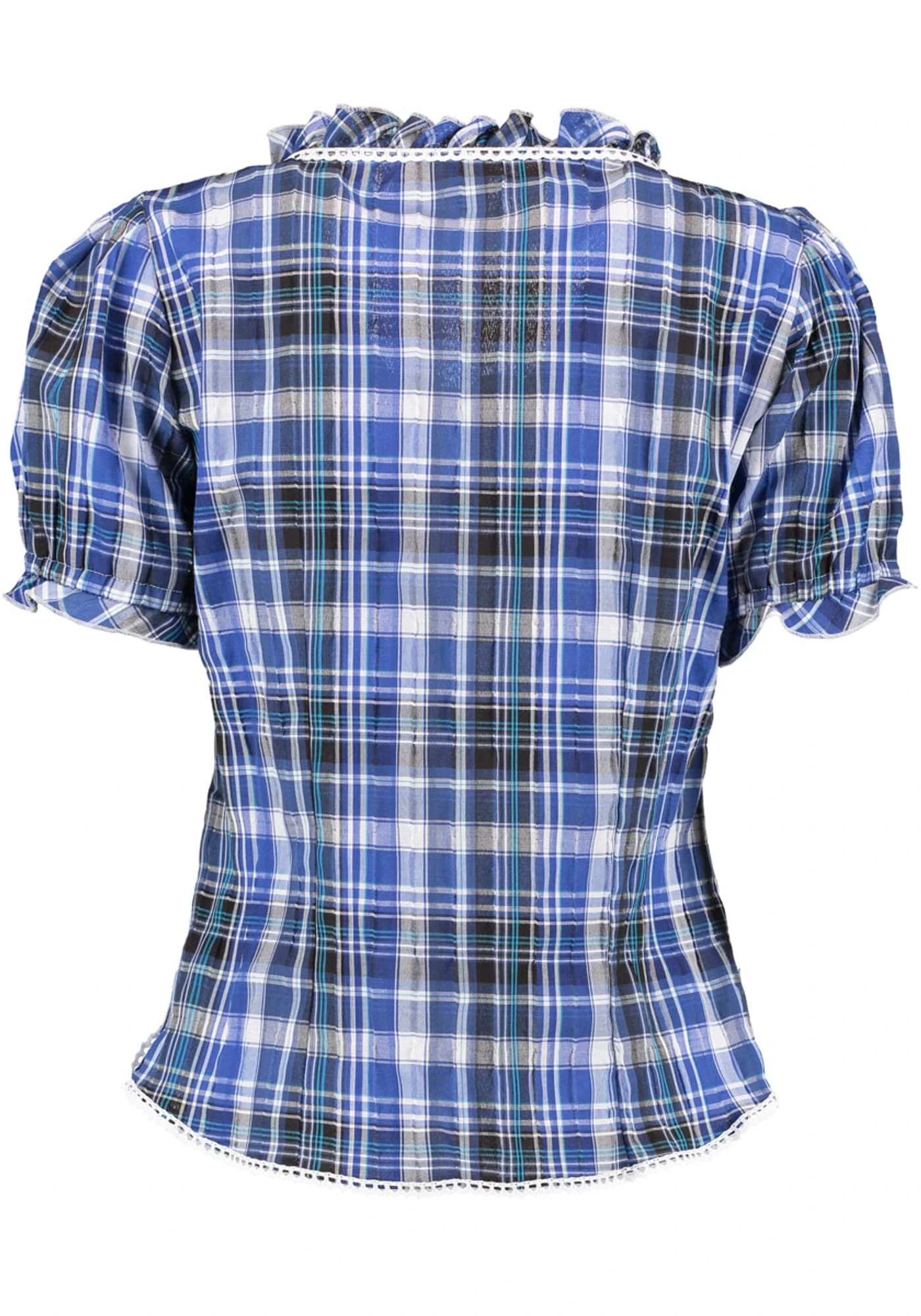 OS-Trachten Trachtenbluse Smussu In Kornblau 6 OS-Trachten Trachtenbluse Smussu In Kornblau – Bild 4