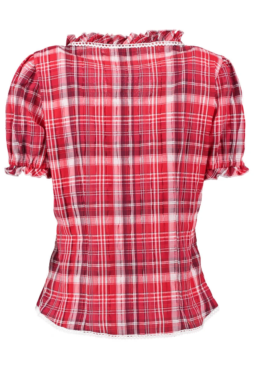 OS-Trachten Trachtenbluse Smussu In Mittelrot 6 OS-Trachten Trachtenbluse Smussu In Mittelrot – Bild 4