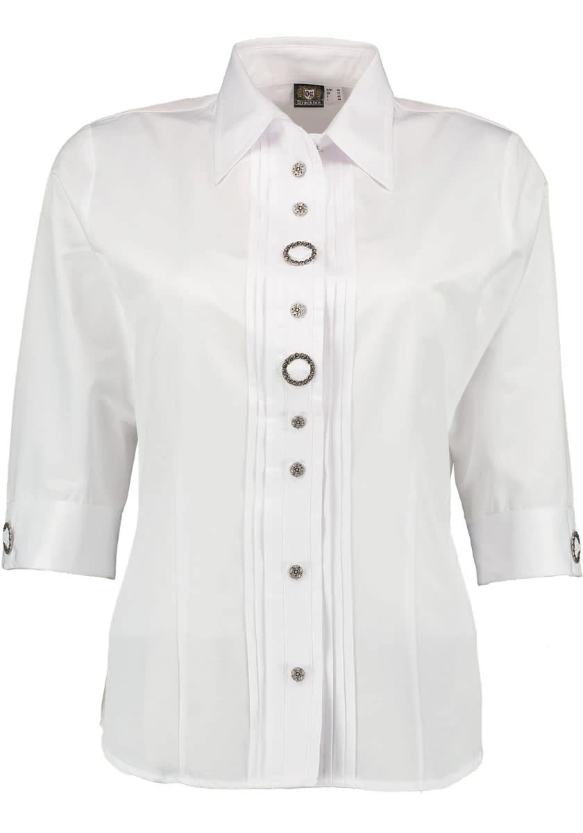 OS-Trachten Trachtenbluse Tiseo In Weiß 3 OS-Trachten Trachtenbluse Tiseo In Weiß