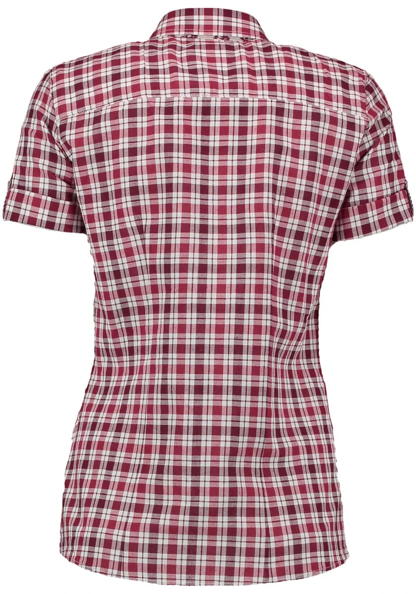 OS-Trachten Trachtenbluse Trixon In Mittelrot 4 OS-Trachten Trachtenbluse Trixon In Mittelrot – Bild 2