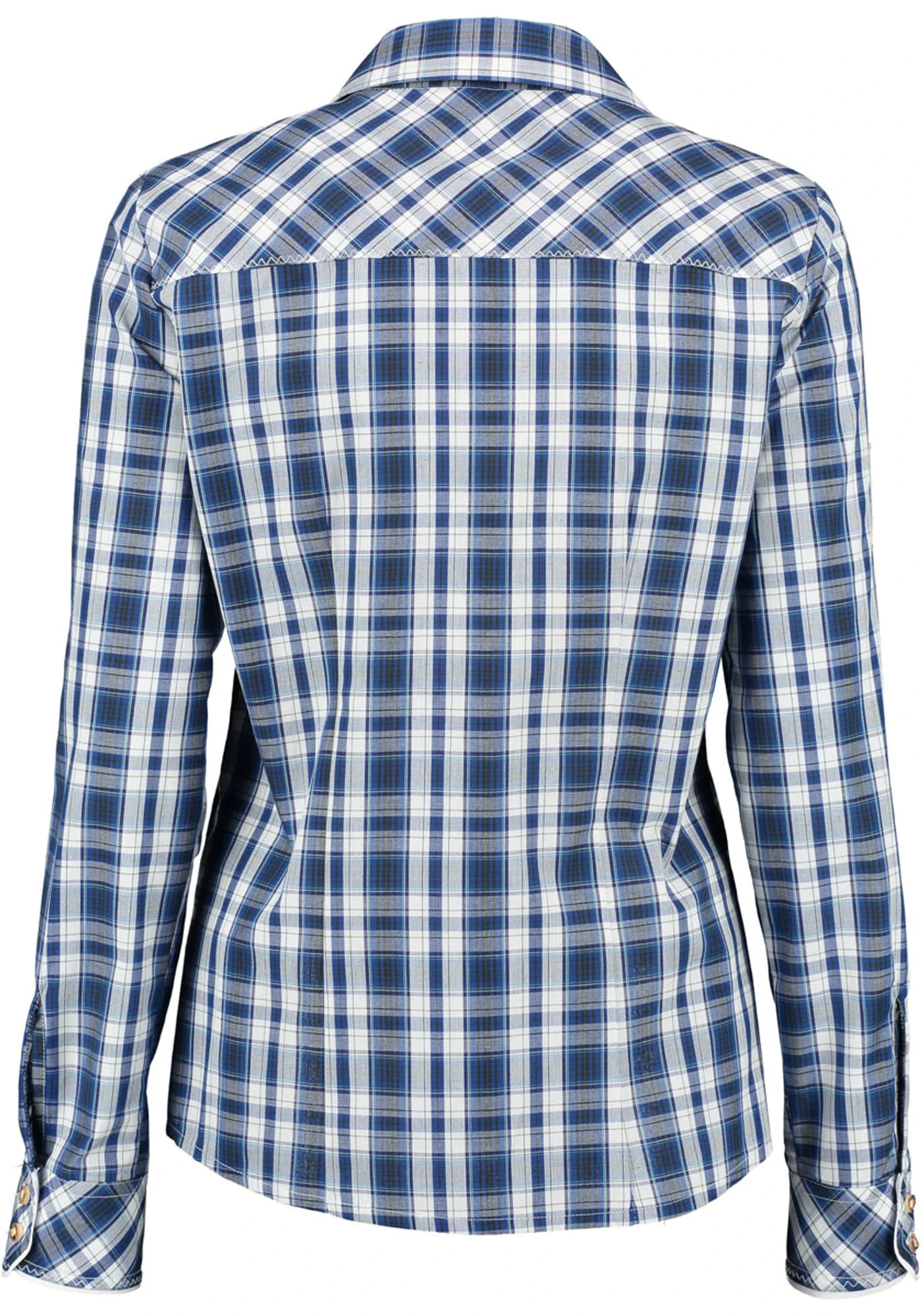 OS-Trachten Trachtenbluse Troyos In Dunkelblau 4 OS-Trachten Trachtenbluse Troyos In Dunkelblau – Bild 2