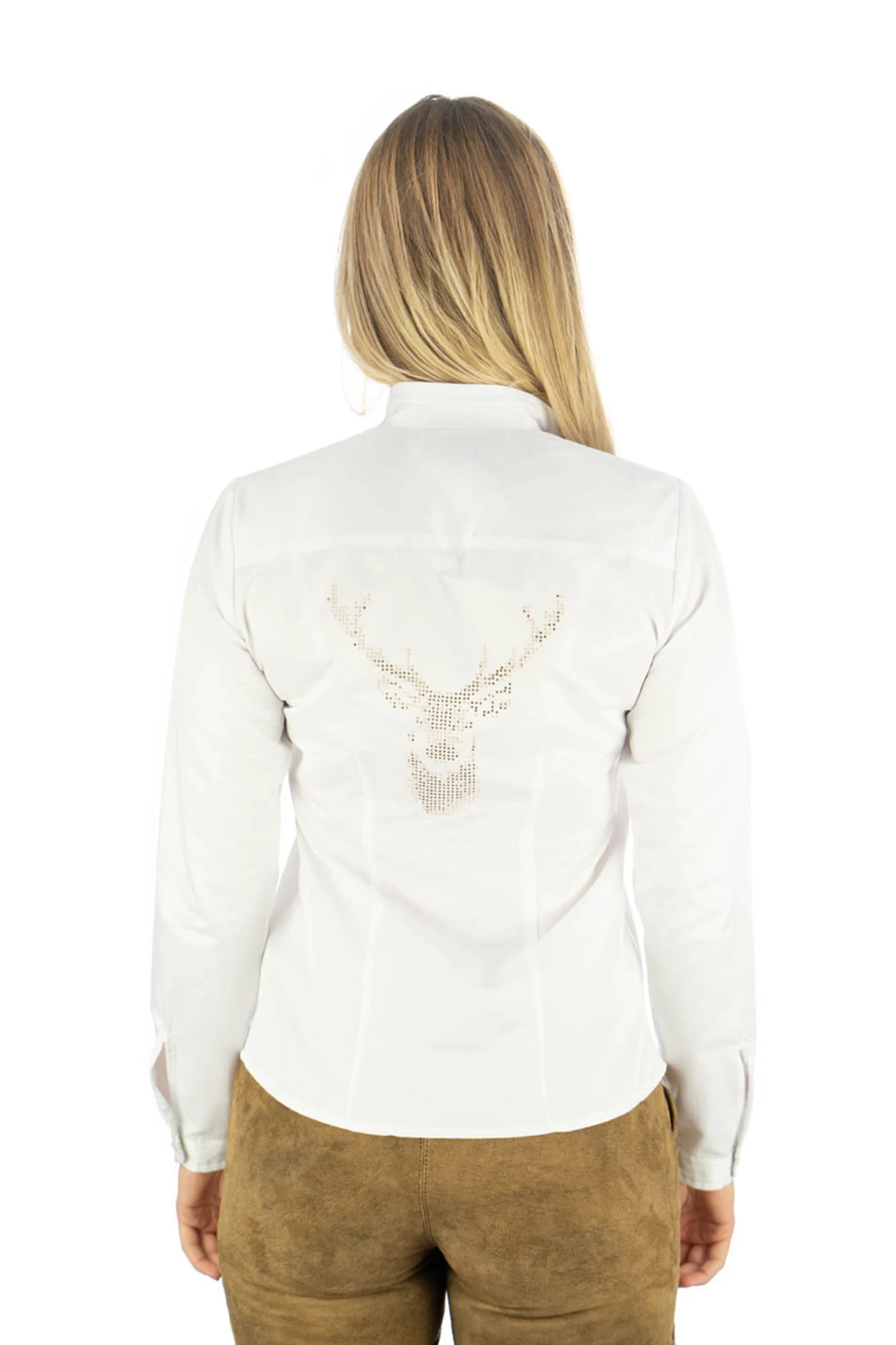 OS-Trachten Trachtenbluse Unazo In Weiß 4 OS-Trachten Trachtenbluse Unazo In Weiß – Bild 2