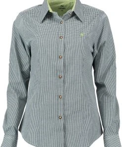 OS-Trachten Trachtenbluse Ututu In Dunkelgrün