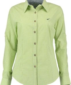 OS-Trachten Trachtenbluse Ututu In Giftgrün