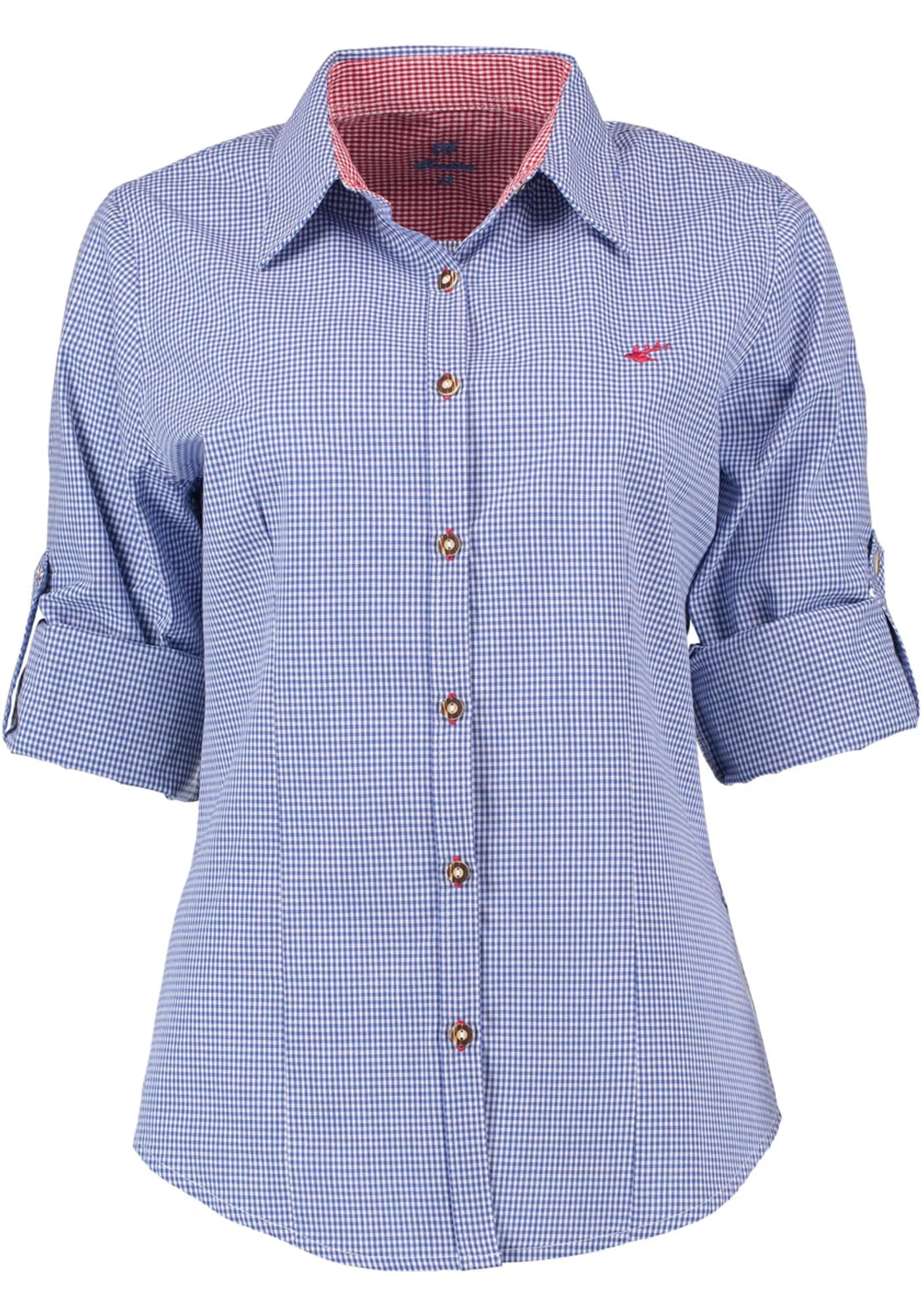 OS-Trachten Trachtenbluse Ututu In Mittelblau 5 OS-Trachten Trachtenbluse Ututu In Mittelblau – Bild 3