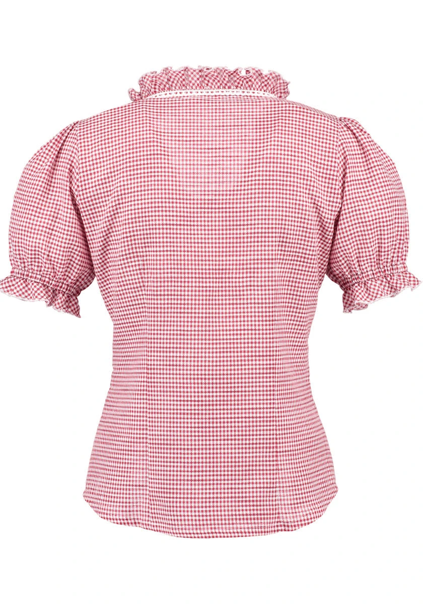 OS-Trachten Trachtenbluse Zamara In Mittelrot 6 OS-Trachten Trachtenbluse Zamara In Mittelrot – Bild 4