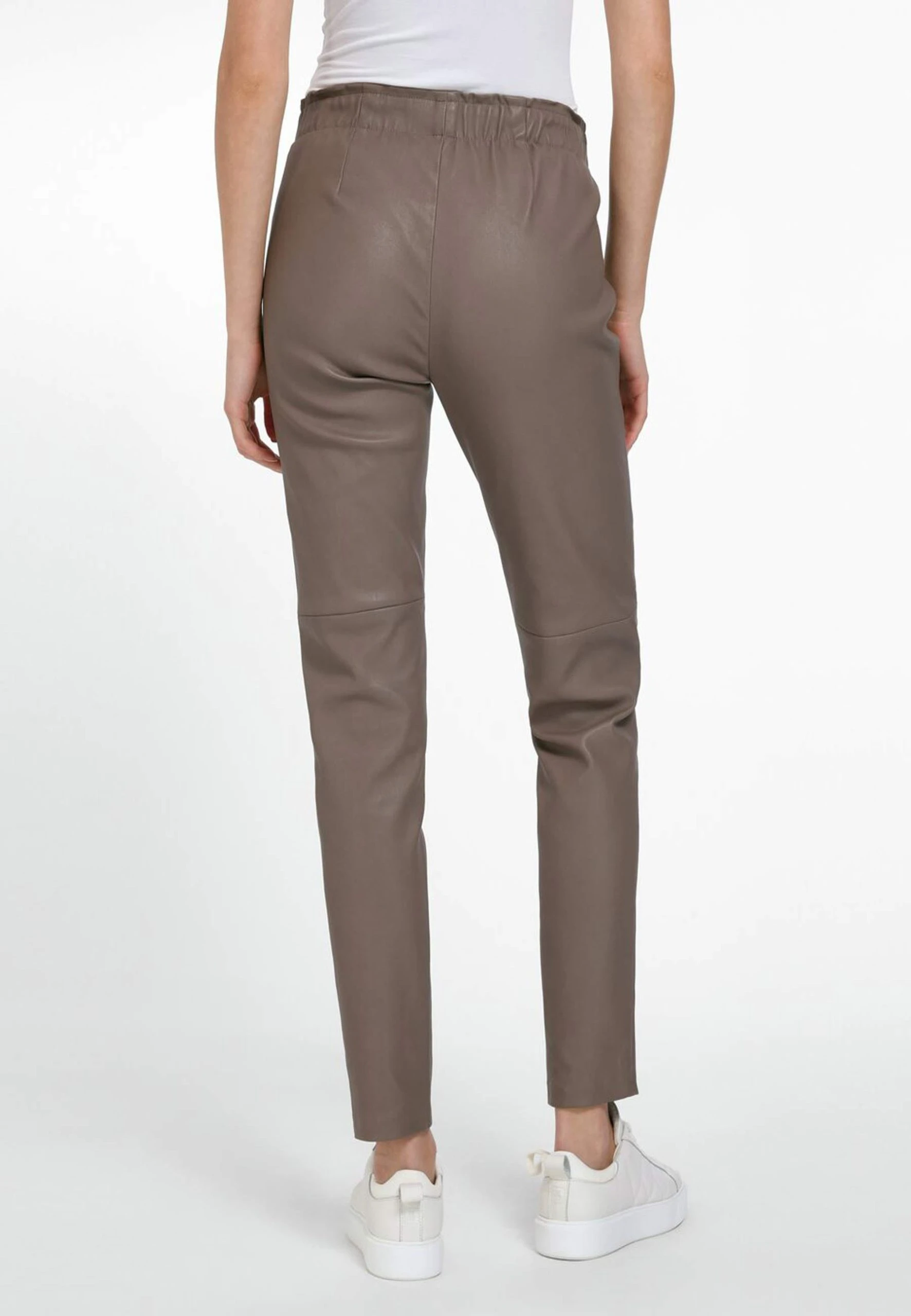 Peter Hahn Lederhose Leather In Greige 5 Peter Hahn Lederhose Leather In Greige – Bild 3