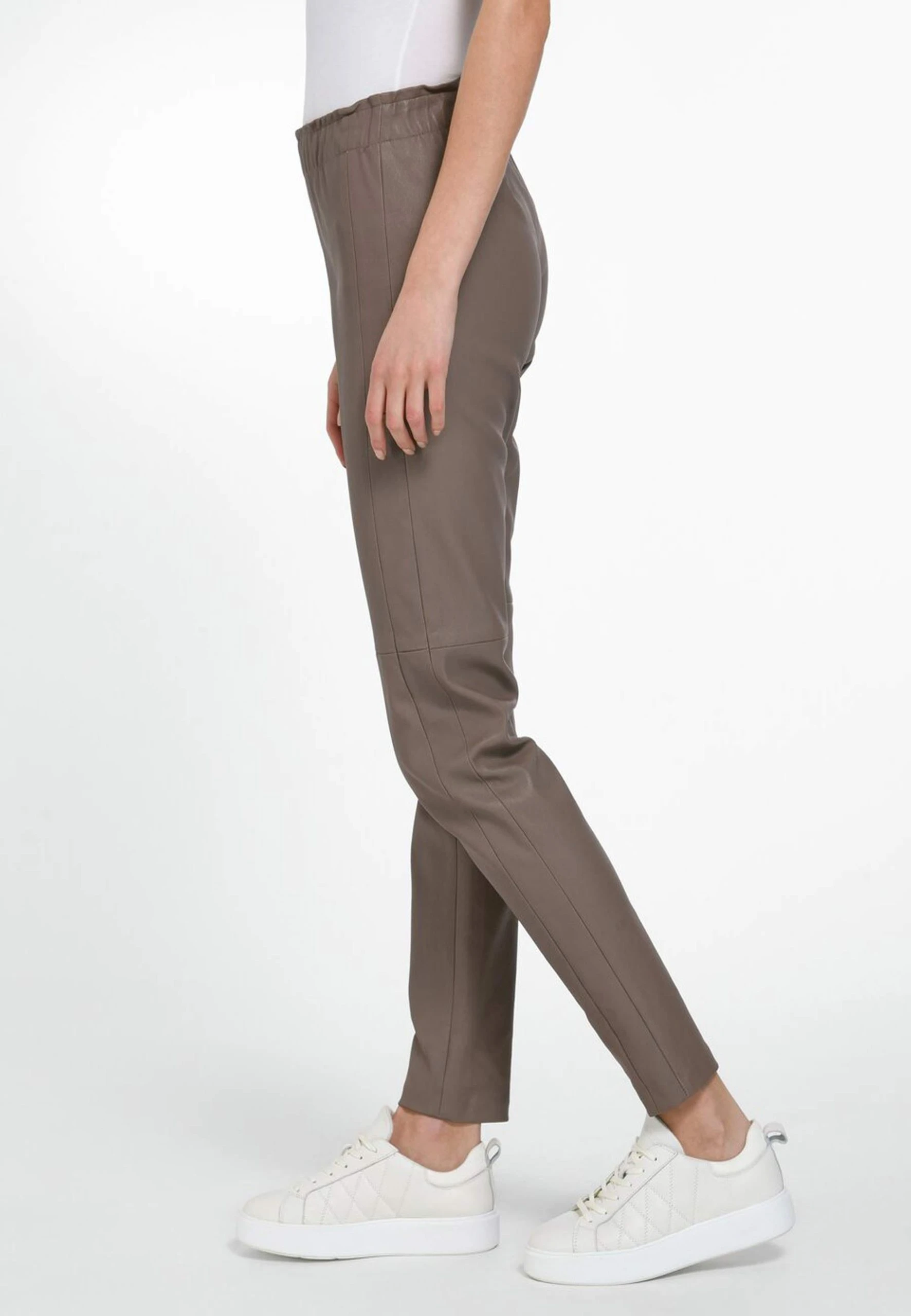 Peter Hahn Lederhose Leather In Greige 7 Peter Hahn Lederhose Leather In Greige – Bild 5