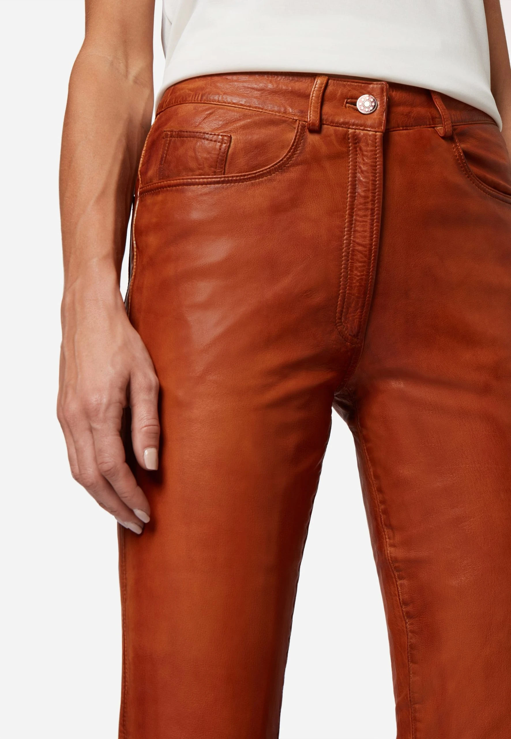 RICANO Lederhose 9809 In Camel 6 RICANO Lederhose 9809 In Camel – Bild 4