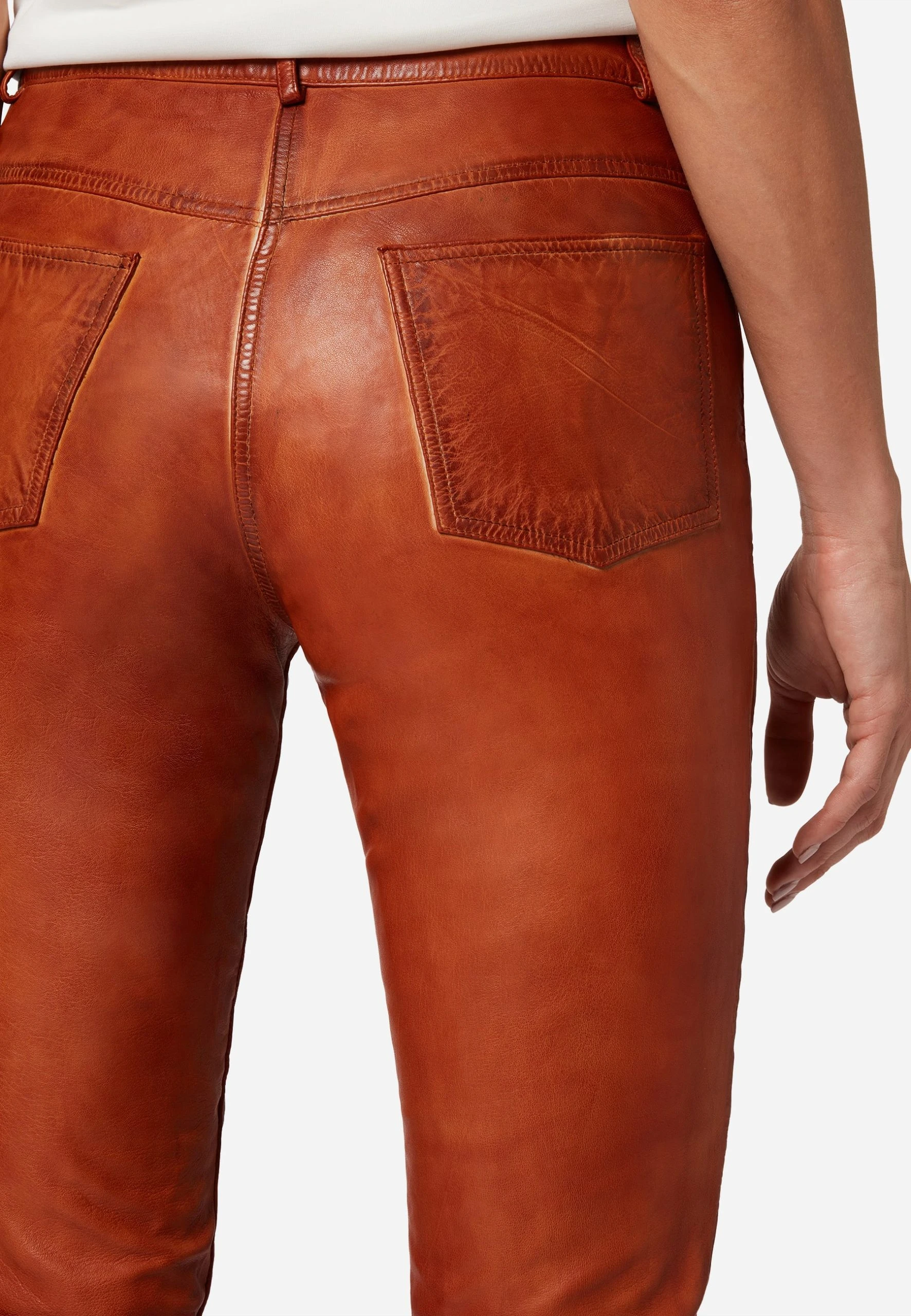 RICANO Lederhose 9809 In Camel 7 RICANO Lederhose 9809 In Camel – Bild 5