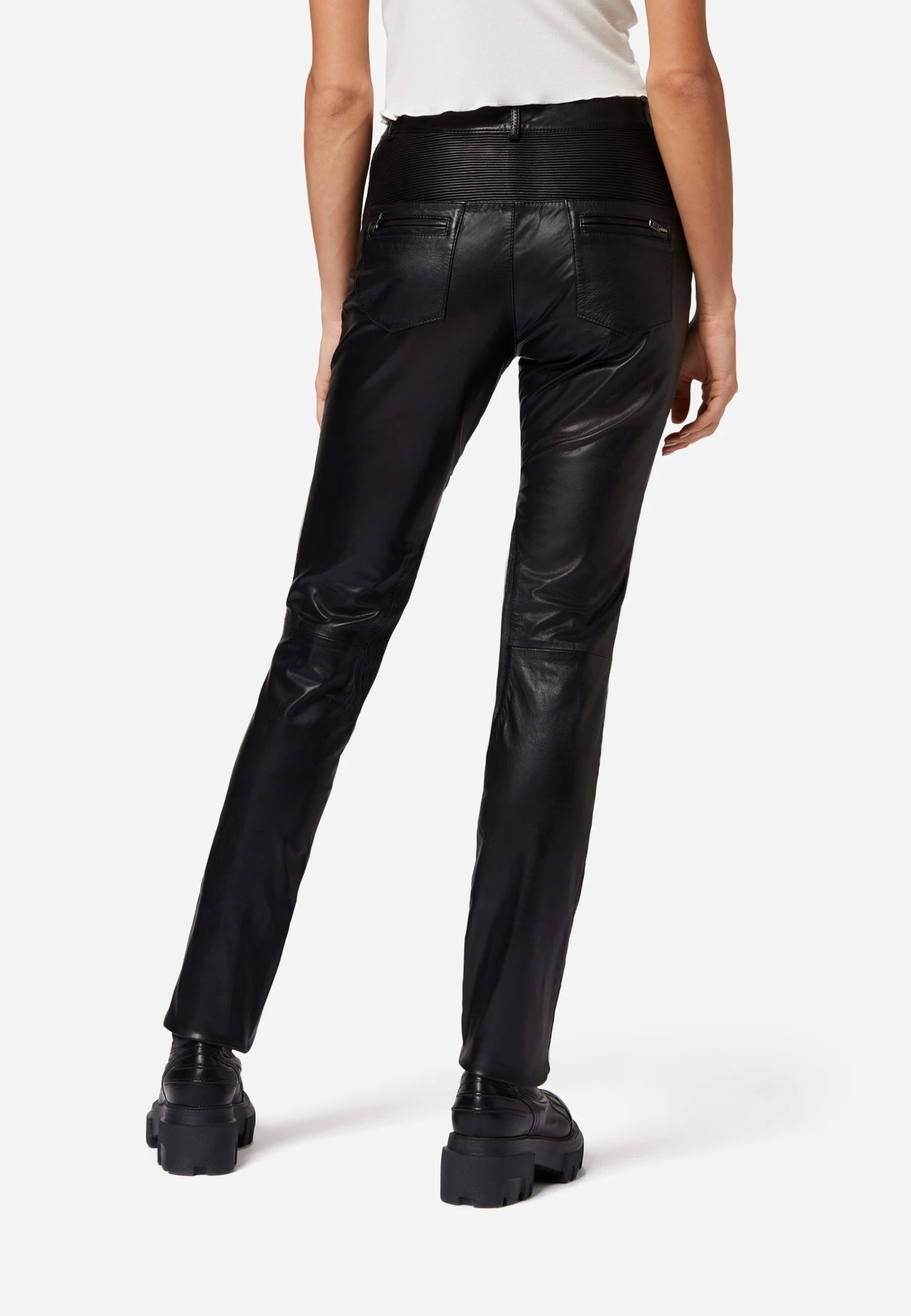 RICANO Lederhose 9810 In Schwarz 5 RICANO Lederhose 9810 In Schwarz – Bild 3