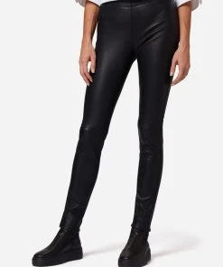 RICANO Lederhose Asteroid Stretch In Schwarz