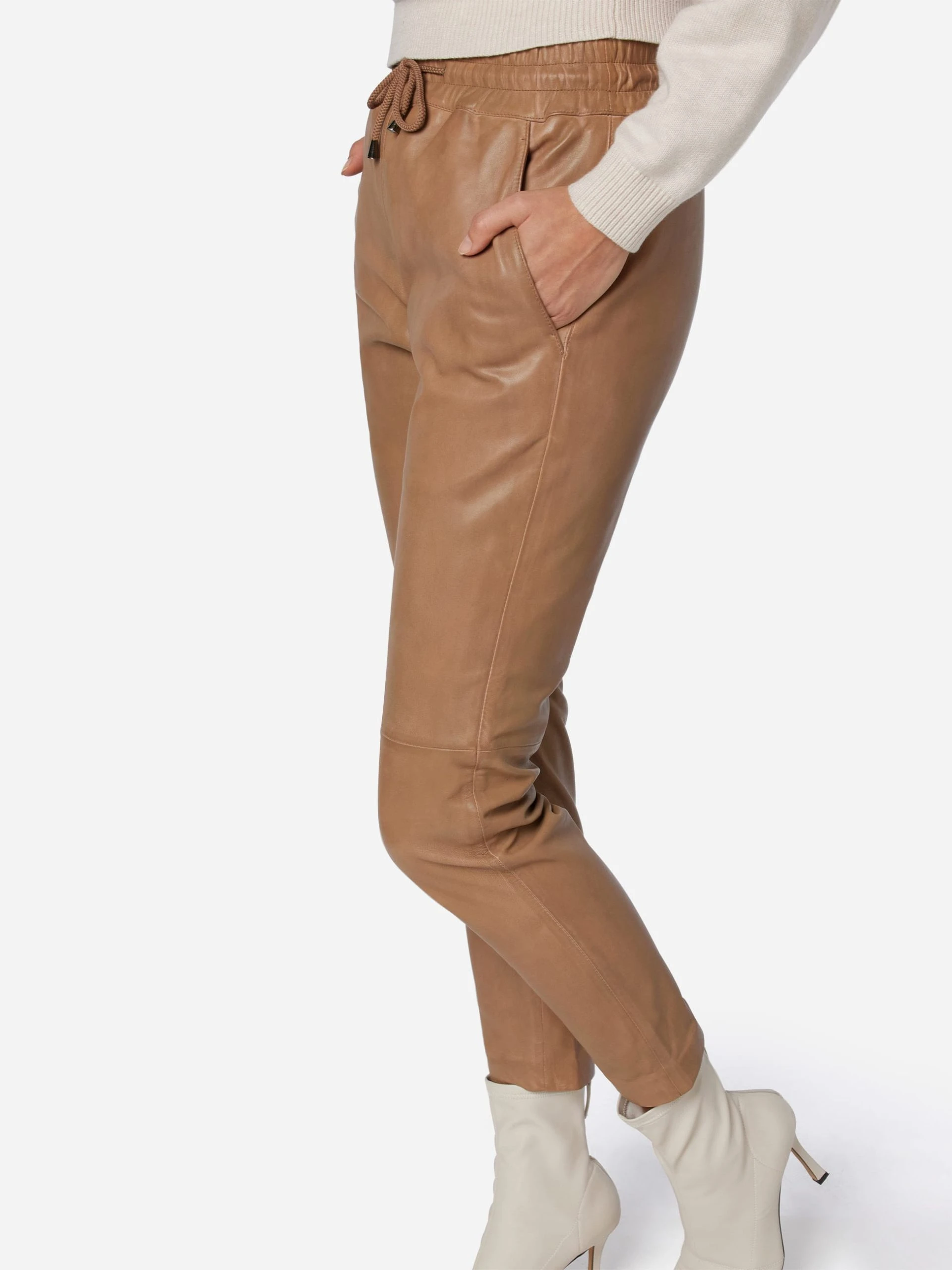 RICANO Lederhose Carillo In Taupe 6 RICANO Lederhose Carillo In Taupe – Bild 4