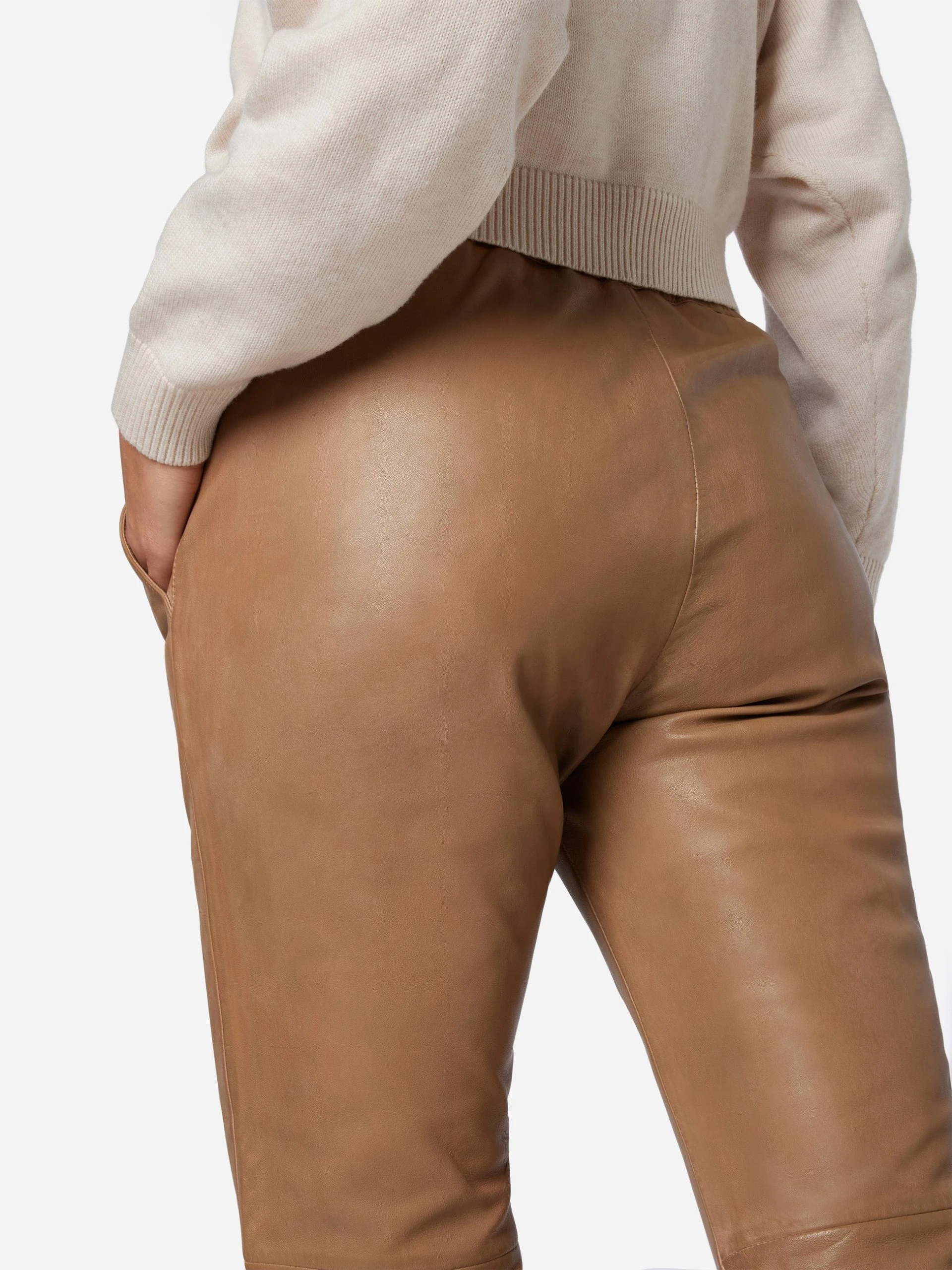 RICANO Lederhose Carillo In Taupe 7 RICANO Lederhose Carillo In Taupe – Bild 5