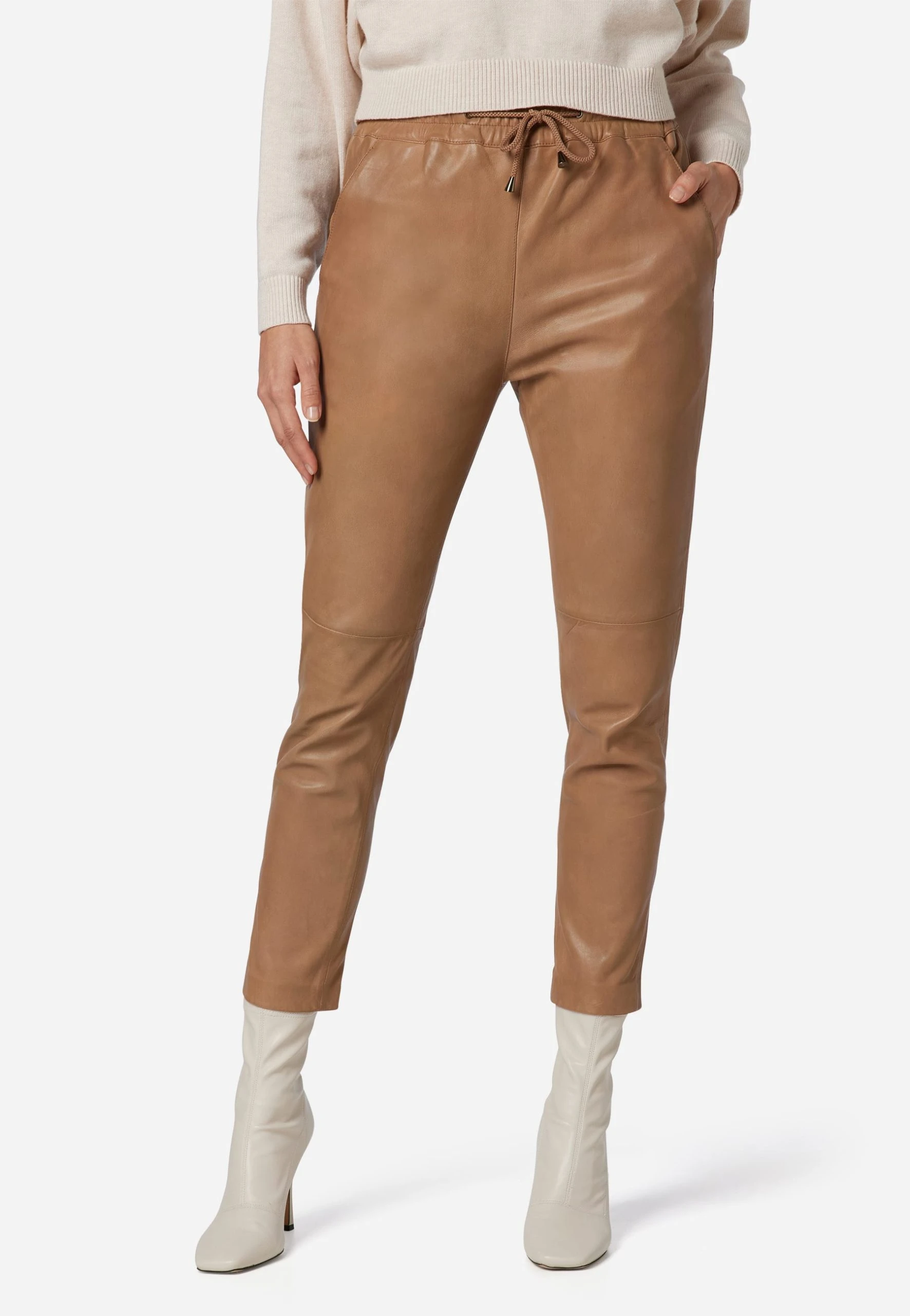 RICANO Lederhose Carillo In Taupe 3 RICANO Lederhose Carillo In Taupe