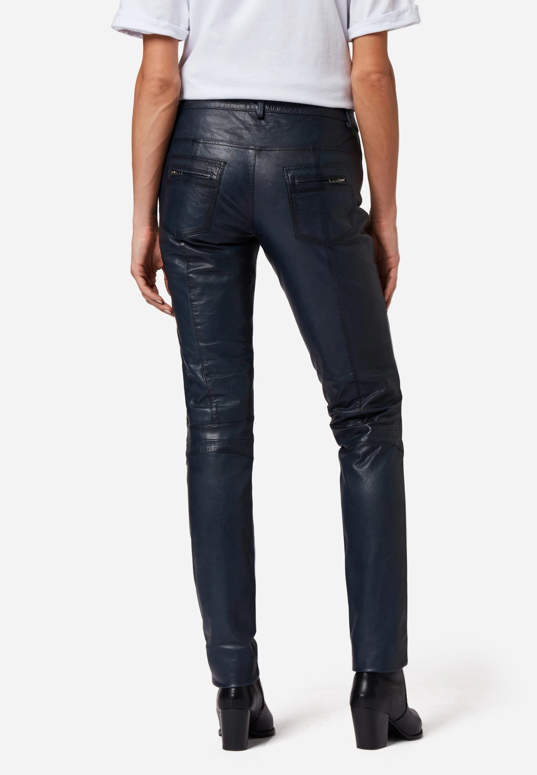 RICANO Lederhose Donna II In Blau 5 RICANO Lederhose Donna II In Blau – Bild 3