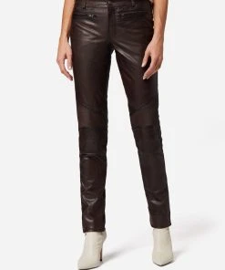 RICANO Lederhose Donna In Braun