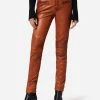 RICANO Lederhose Donna In Cognac Braun