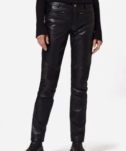 RICANO Lederhose Donna In Schwarz