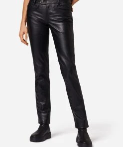 RICANO Lederhose Triston-B In Schwarz